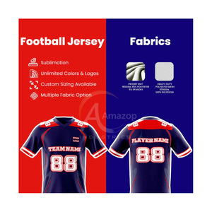 Maillot de football américain de haute qualité 200 GSM en maille polyester durable, personnalisable avec nom et numéro, fabricant OEM en gros - Product Image 6