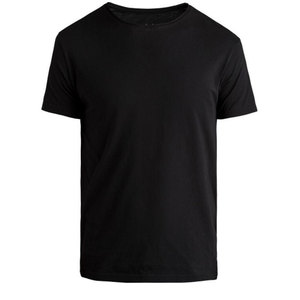 T-shirt pour homme à manches courtes, couleur unie, coupe classique, col rond, tricoté, style décontracté, violet, 100% coton - Product Image 4