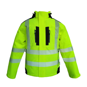 <b>Mens</b> Hi-Vis <b>Reflective</b> Workwear <b>Jacket</b> High Visibility Safety Garment for Outdoor and Industrial Work - Product Image 1