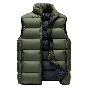 Chaleco Informal para Hombre, Estilo Coreano, Transpirable, de Poliéster, con Cierre de Cremallera, para Otoño e Invierno - Product Image 2
