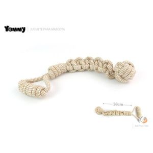 Jouet pour chien Yommy, balle naturelle nouée à la main, 38 cm - Product Image 1