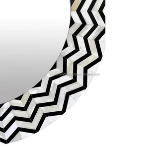 Exportador indio moderno espejo de pared con incrustaciones de hueso para sala de estar o comedor y baño de lujo disponible para precio de exportación - Product Image 2