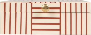 Nueva Caja Organizadora de Joyería Rectangular con Incrustaciones de Hueso y Patrón Circular Moderno, Precio al por Mayor - Product Image 4