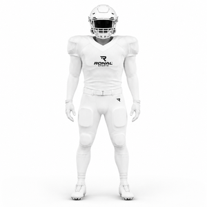 Uniforme de Fútbol Americano de Alta Calidad en Poliéster/Algodón para Adultos, Ropa Deportiva para Equipos, Patrón 3D, Cuello en V, Manga Corta, Deportes Americanos - Product Image 1