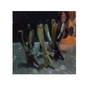 Corne de Buffle à Boire Viking Sculptée Antique Design Animal Élégant - Product Image 1