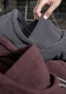 Sudadera con Capucha Tipo Balaclava Extra Grande para Hombre, de Forro Polar Grueso de 450 g/m², Estilo Vintage, con su Propio Logotipo - Product Image 3