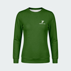 Sweat-shirt universitaire pour femme, col roulé, en polaire respirante, polyester/coton, avec broderie personnalisée sur le devant, style décontracté hiver - Product Image 1