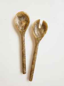 Juego de Cubiertos Decorativos Modernos de Resina para el Hogar, Servidores de Ensalada Ecológicos, Aptos para Lavavajillas, Reutilizables, Utensilios de Cocina de Alta Calidad - Product Image 6