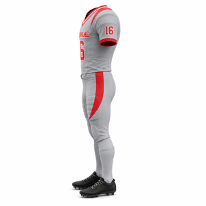 Ensemble d'uniformes de football américain personnalisés respirants imprimés, maillot à manches courtes en polyester, tenue d'équipe, kit sportif à séchage rapide - Product Image 2