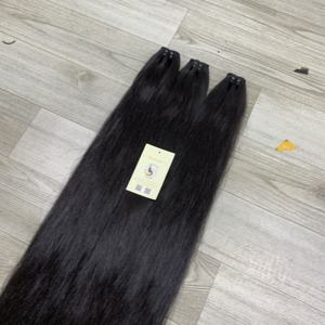 Mèches de cheveux vietnamiens naturels noirs naturels droits et droits à cuticules alignées Mèches de cheveux vietnamiens naturels à double tirage - Product Image 6