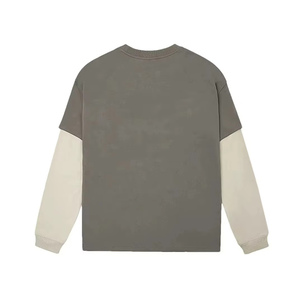 Men Double Sleeve T Shirt Trendy <b>Layered</b> Look Breathable Soft Fabric Casual Streetwear <b>Top</b> with Comfortable Fit for Work Travel - Product Image 2