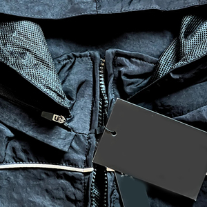 ชุดกันลมไนลอนสีดำขาวแบบริบบิ้น น้ำหนักเบา ทนทาน สวมใส่สบาย ขายดี ผลิตเองได้ - Product Image 6