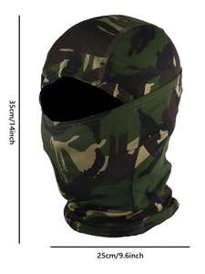 Pasamontañas con Estampado de Camuflaje y Logotipo Personalizado OEM de Alta Calidad 2026, Protección UV Completa, Elástico, para Exteriores, Fabricante - Product Image 3