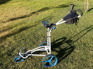 Wheel Golf Push Cart - Lightweight Folding Golf Walking Push Cart <b>Roller</b> Golf <b>Bag</b> - Product Image 2
