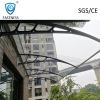 Auvent de fenêtre en polycarbonate massif personnalisé 2026, le plus apprécié des utilisateurs, avec supports en plastique, prix compétitif