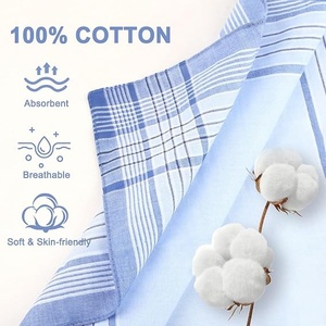 Mouchoir en coton de qualité supérieure, mouchoir de poche en coton doux, mouchoir classique pour homme, mouchoir élégant en coton, mouchoir de poche ultra doux - Product Image 4