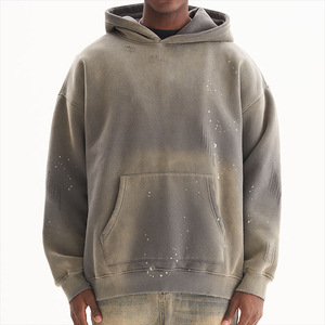 Sweat à capuche unisexe personnalisé en molleton, 100 % coton, 380-500 g/m², coupe classique, épais 14 oz, hiver, avec poche, haute qualité - Product Image 1