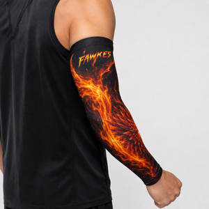 Manchon de cyclisme Fawkes imprimé flamme dragon unisexe, écologique, respirant, protection anti-UV, équipement de sport extérieur, prix de gros - Product Image 3
