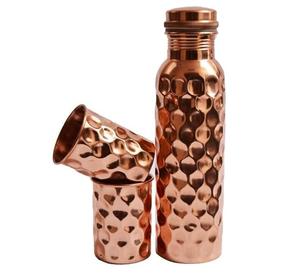 Offre Super Septembre Bouteille d'eau écologique en cuivre pur de haute qualité de 950ml pour l'extérieur Emballage de qualité supérieure Style Vintage Made - Product Image 3