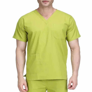 Medical Women Men Nursing Cotton Blends Denim Long Pants <b>Scrubs</b> Set with Needle Detection Smithy Sports Hospital Use HA-92 - Product Image 6