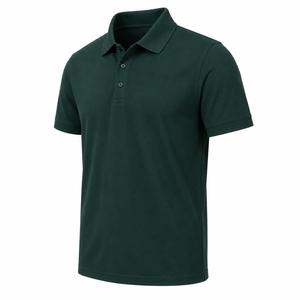 Camisa de Manga Corta Blanca para Hombre, Estilo Piqué, Informal, Transpirable, Mezcla de Poliéster/Algodón, Corte Regular, Logotipo Personalizado ODM - Product Image 2