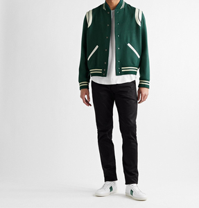 OEM Manufacturer High Quality Chenille Embroidery Men College Leather Sleeves Custom <b>Baseball</b> <b>Bomber</b> Letterman <b>Jacket</b> Winter Men - Product Image 2