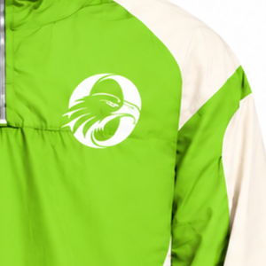 Mens Lime Green Colorblock Nylon <b>Hoodie</b> Shorts Set Quarter Zip Lightweight Athletic Sports <b>Running</b> Training Casual Outfit - Product Image 6