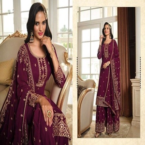 Designers à forte demande Broderie Shalwar kameez - Product Image 4