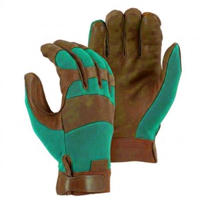 Work Gloves High Visibility Yellow <b>Synthetic</b> <b>Leather</b> Palm Spandex Back Safety Work Gloves USA Europe 2026 - Product Image 6