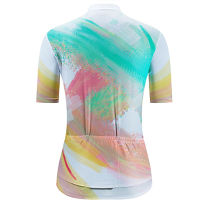 Maillot de cyclisme personnalisé pour homme à manches courtes, coupe-vent, séchage rapide, polyester, élasthanne, fermeture éclair, protection UV, extensible dans quatre directions - Product Image 5