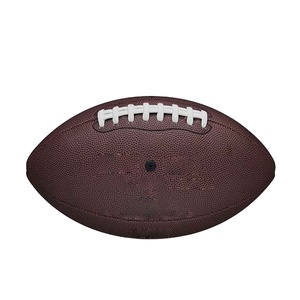 Ballon de rugby professionnel de qualité supérieure, puissant, taille officielle 9, marron, en cuir PU pour un meilleur jeu. - Product Image 6