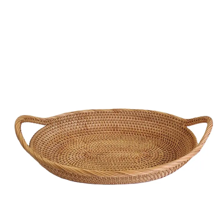 Rotan Mand Home Decor Met Kant Balls Set Nieuwe Handgemaakte Geweven Natuurlijke Indoor Outdoor Tuin Hout