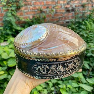 ที่ใส่ของที่ระลึกประดับเปลือกหอยเป๋าฮื้อโบราณหายาก - Product Image 4