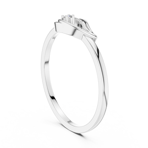 Bague de fiançailles en argent 925 avec moissanite taille brillant rond, style classique, bijou en diamant naturel - Product Image 2
