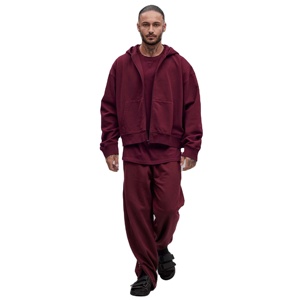Sudadera con capucha de cremallera completa informal para hombre con tela de algodón suave perfecta para ropa de calle relajada, descanso y aventuras al aire libre - Product Image 1