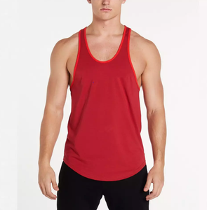 Débardeurs tricotés unis pour hommes, prix de gros, fitness, musculation, séchage rapide, respirants, en coton, vente en gros, été - Product Image 1