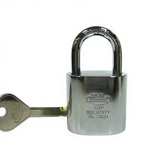 REAL RL-8031 High <b>Security</b> Chrome-Plated Brass Rectangular Safety Padlock Ball Bearing Locking Outdoor Use - Product Image 1