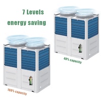 Pompe à chaleur thermique Midea Aqua haute efficacité R32, chauffe-eau à source d'air 380V, système d'eau chaude centralisée industrielle EVI