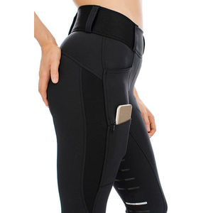 Custom Logo Durable Multi-Material Solid Color Horse Breeches for Women Equestrian Riding-Custom Brand - Product Image 5