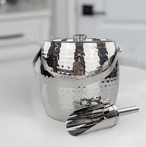 Seau à glace en acier inoxydable pour champagne avec poignée, articles de bar, nouveauté, vente chaude, refroidisseur à vin, seaux à glace - Product Image 5