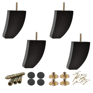 High Quality Solid Wood Curved Heavy Duty Furniture Feet Customizable Mid Height <b>Sofa</b> <b>Legs</b> <b>Replacement</b> Parts Easy Installation - Product Image 5