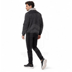 Comfortable High Quality Winter <b>Sherpa</b> <b>Jacket</b> with Front Logo Customized Fit Modern Design for Daily Outdoor Use - Product Image 5
