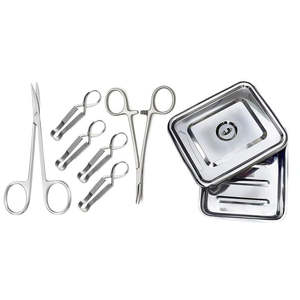 Caja de Cirugía Manual Pequeña, Juego de Cirugía Menor de 14 Piezas, Instrumentos Quirúrgicos de Acero Inoxidable, Aprobado por CE, Uso Hospitalario, por Dentavex - Product Image 2