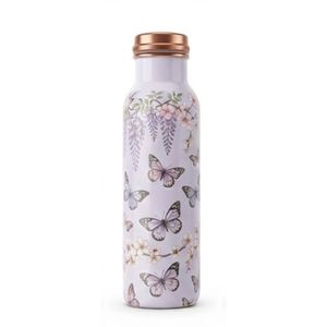 Custom Printed Designer Pure <b>Copper</b> Water <b>Bottle</b> with Cap - Eco-Friendly Reusable <b>Copper</b> <b>Drinking</b> <b>Bottles</b> for Yoga, Office - Product Image 1
