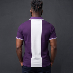 Camiseta polo hip hop para hombre, fabricada por OEM/ODM, 100% algodón piqué, tejido transpirable, suave al tacto, cómoda, con logotipo bordado personalizado. - Product Image 3