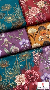 Premium Digital Printed Polyester Fabric Manufacturer Soft Fashion Textile for Apparel Garments and Designer Wear - Product Image 4