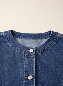 Oversized Denim Jacket Unisex Vintage Washed <b>Jean</b> Jacket Streetwear Clothing Manufacturer - Product Image 3