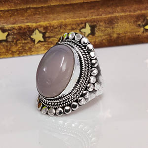 Natural Rose <b>Quartz</b> <b>Ring</b> Handmade Gemstone Jewelry Healing Crystal Statement <b>Ring</b> Unique Gift - Product Image 3