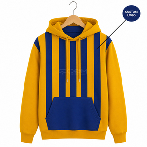 Sweat-shirt à capuche rayé bicolore Cosh International Sorority Sisterhood, logo personnalisé, molleton de coton épais - Product Image 1