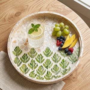 Custom Shape Shell <b>Mosaic</b> MOP Inlay Work Serving Tray Best Design for Arabic Home Decor B2B wholesale Supply - Product Image 6